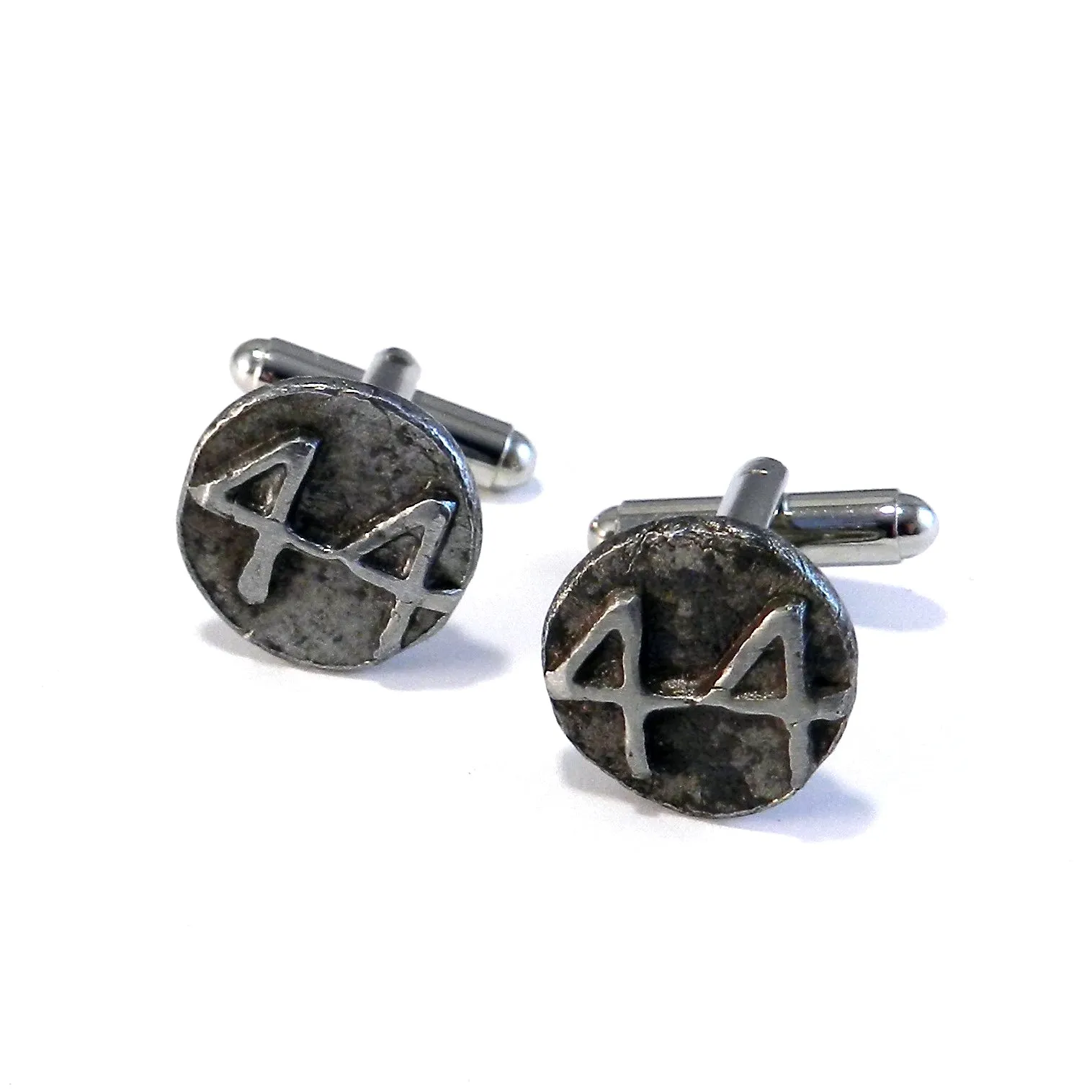 1944 Railroad Date Nail Cufflinks