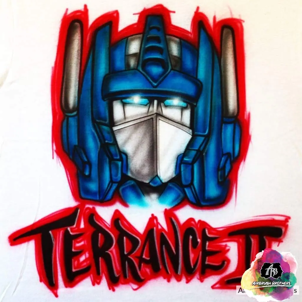 Airbrush Transformers Cartoon Shirt Design