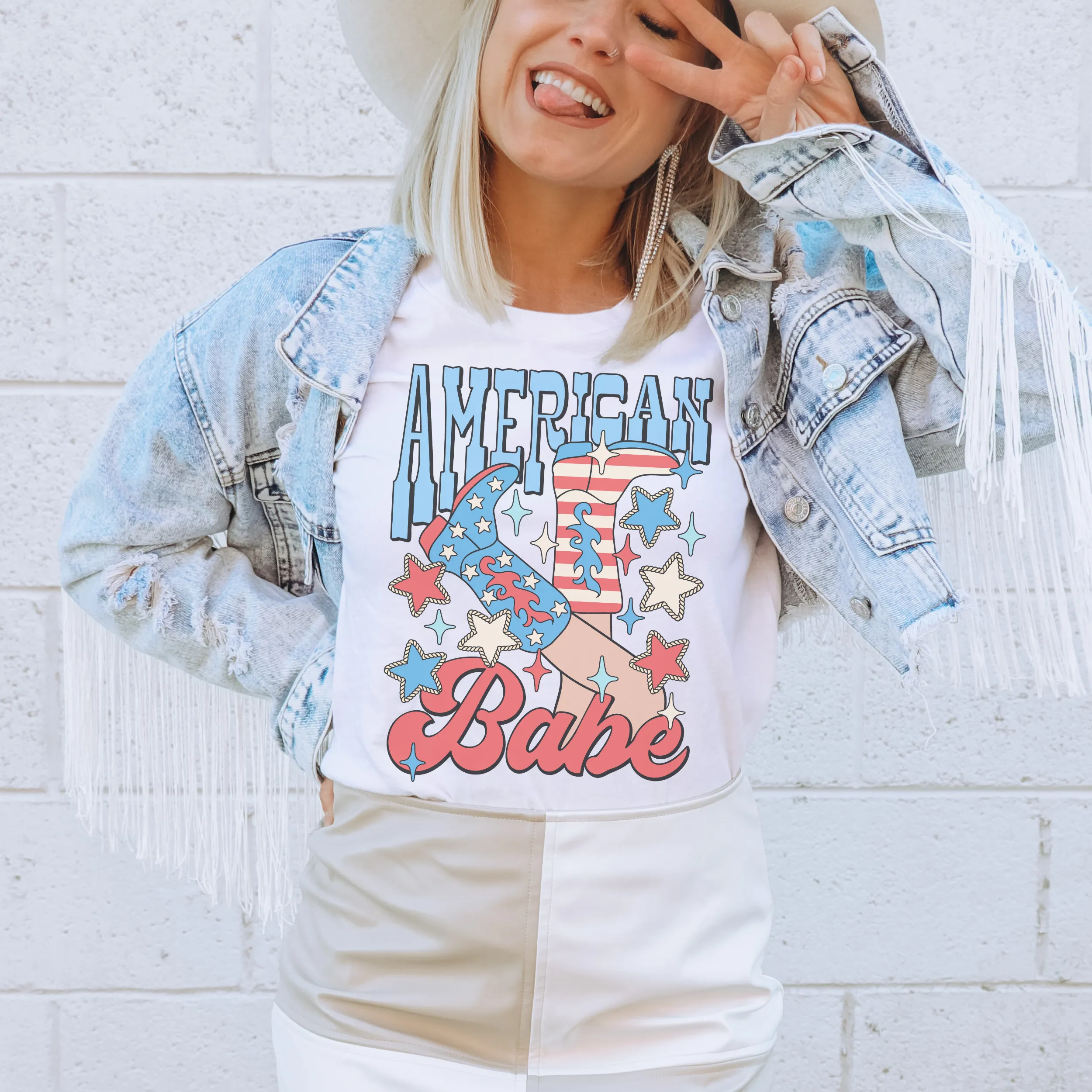 American Babe Retro T Shirt