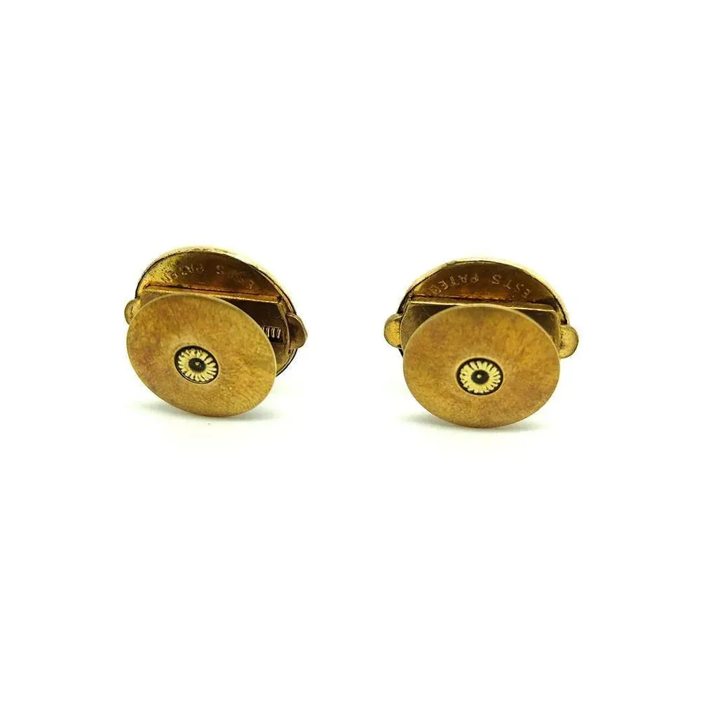 Antique Victorian 9ct Gold Cufflinks Bachelor Buttons