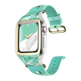 Apple Watch 44mm Cosmo Case - Marble Green