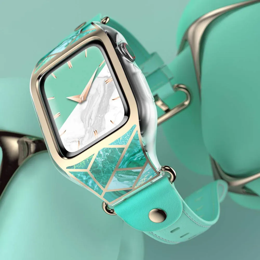 Apple Watch 44mm Cosmo Case - Marble Green