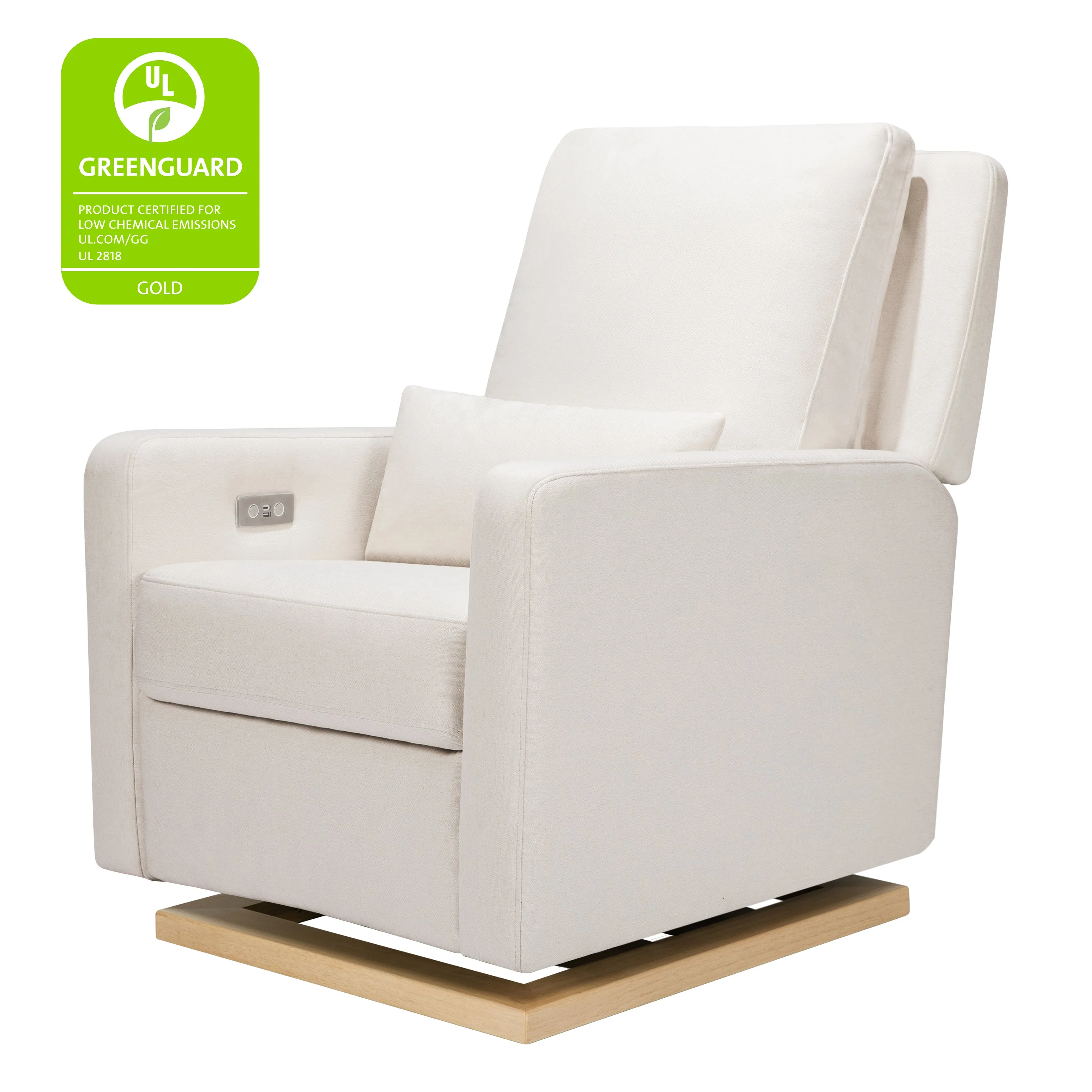 Babyletto Sigi Electronic Recliner and Glider in Eco-Performance Fabric with USB port