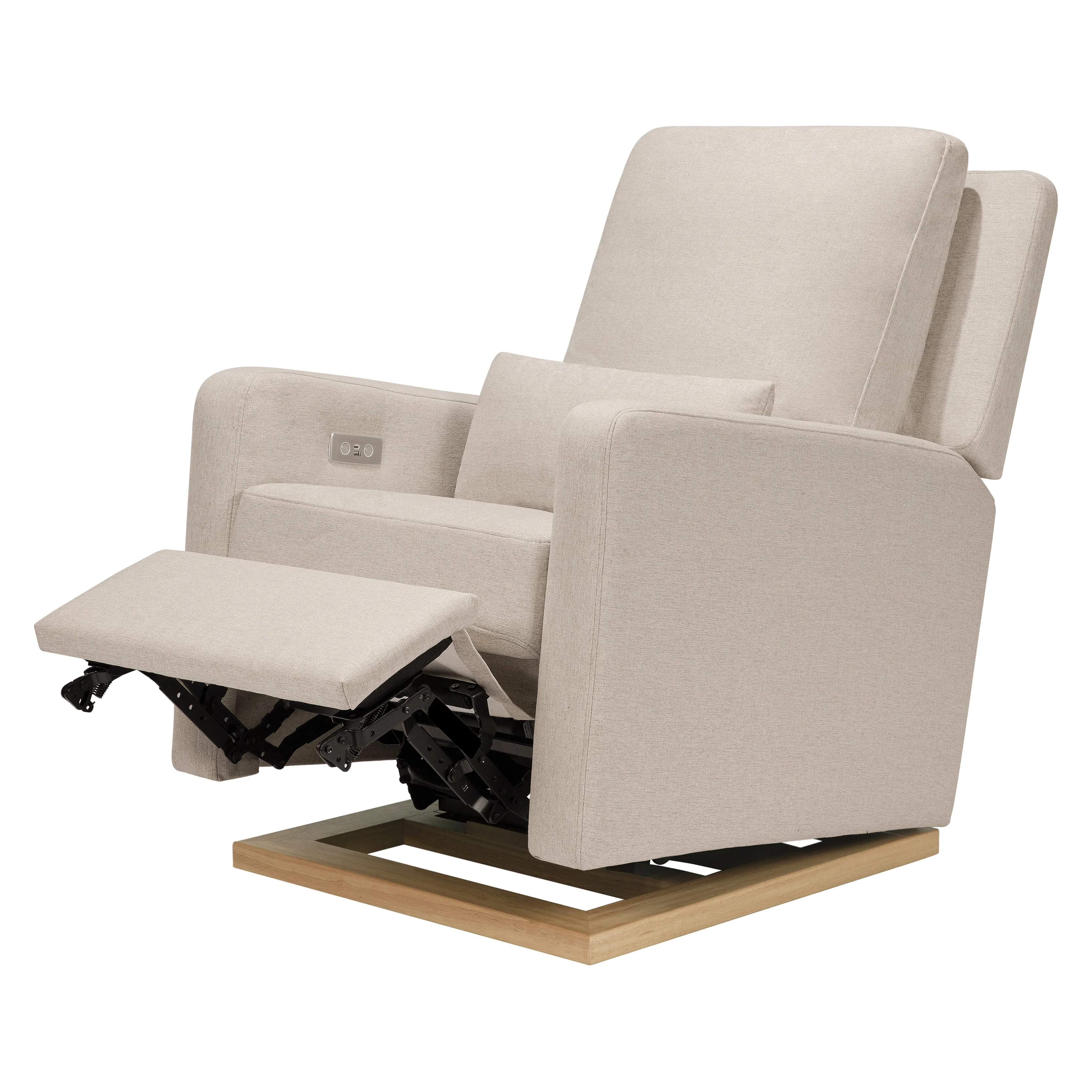 Babyletto Sigi Electronic Recliner and Glider in Eco-Performance Fabric with USB port