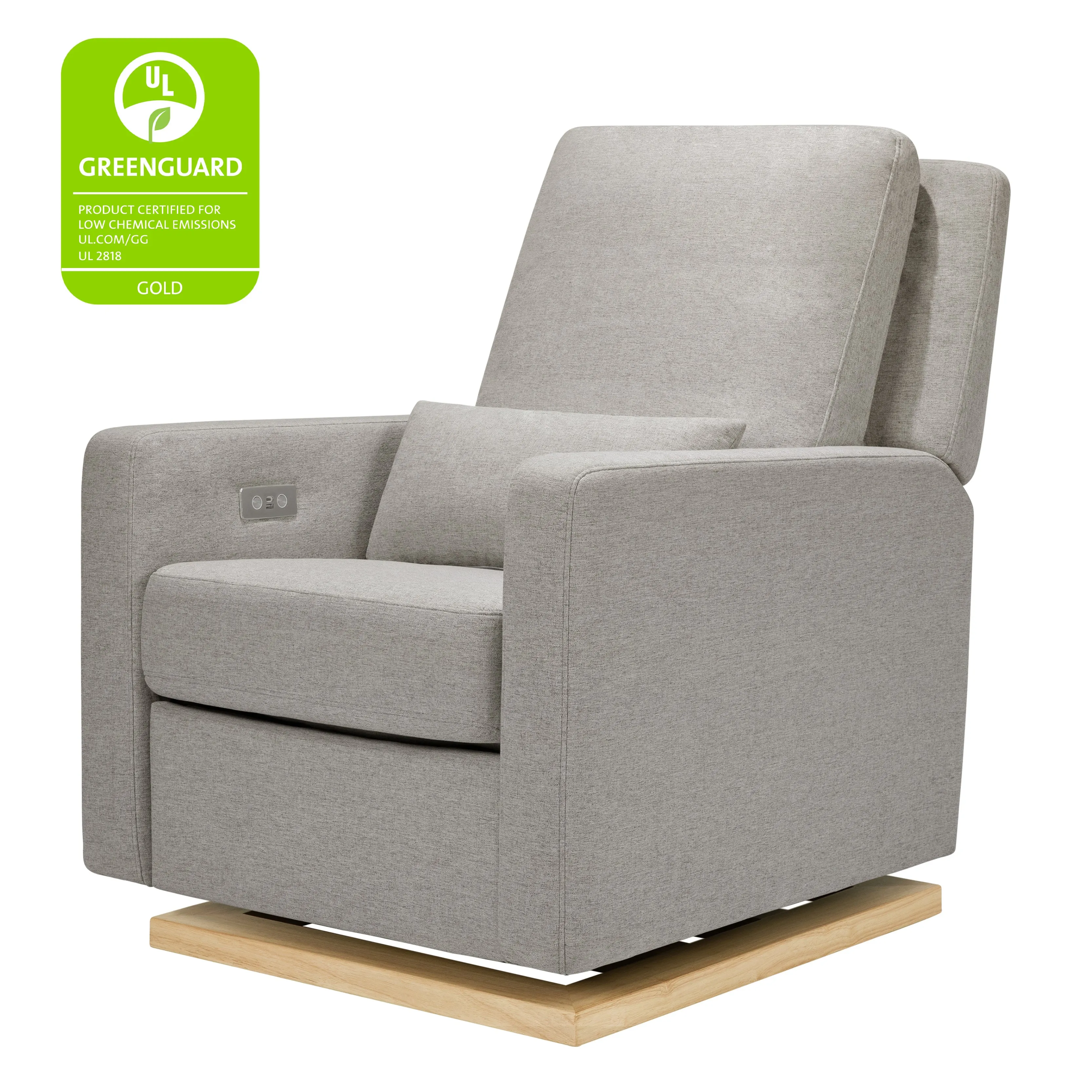 Babyletto Sigi Electronic Recliner and Glider in Eco-Performance Fabric with USB port