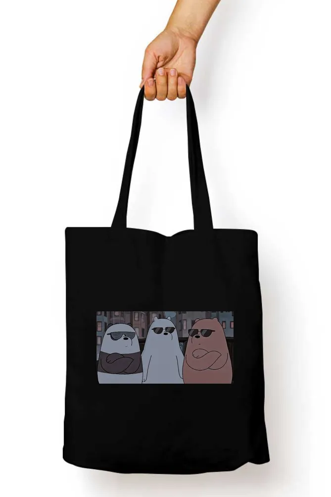 Bear Trio Anime Tote Bag