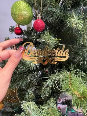 Bendecida Ornaments - Gold