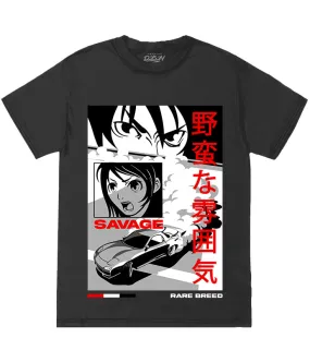 BIG SIZE SAVAGE ANIME CAR TEE