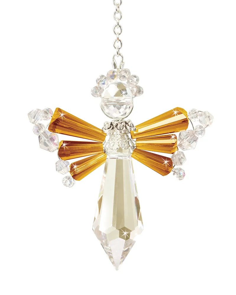 Birthstone Angels Crystal Suncatcher Ornaments