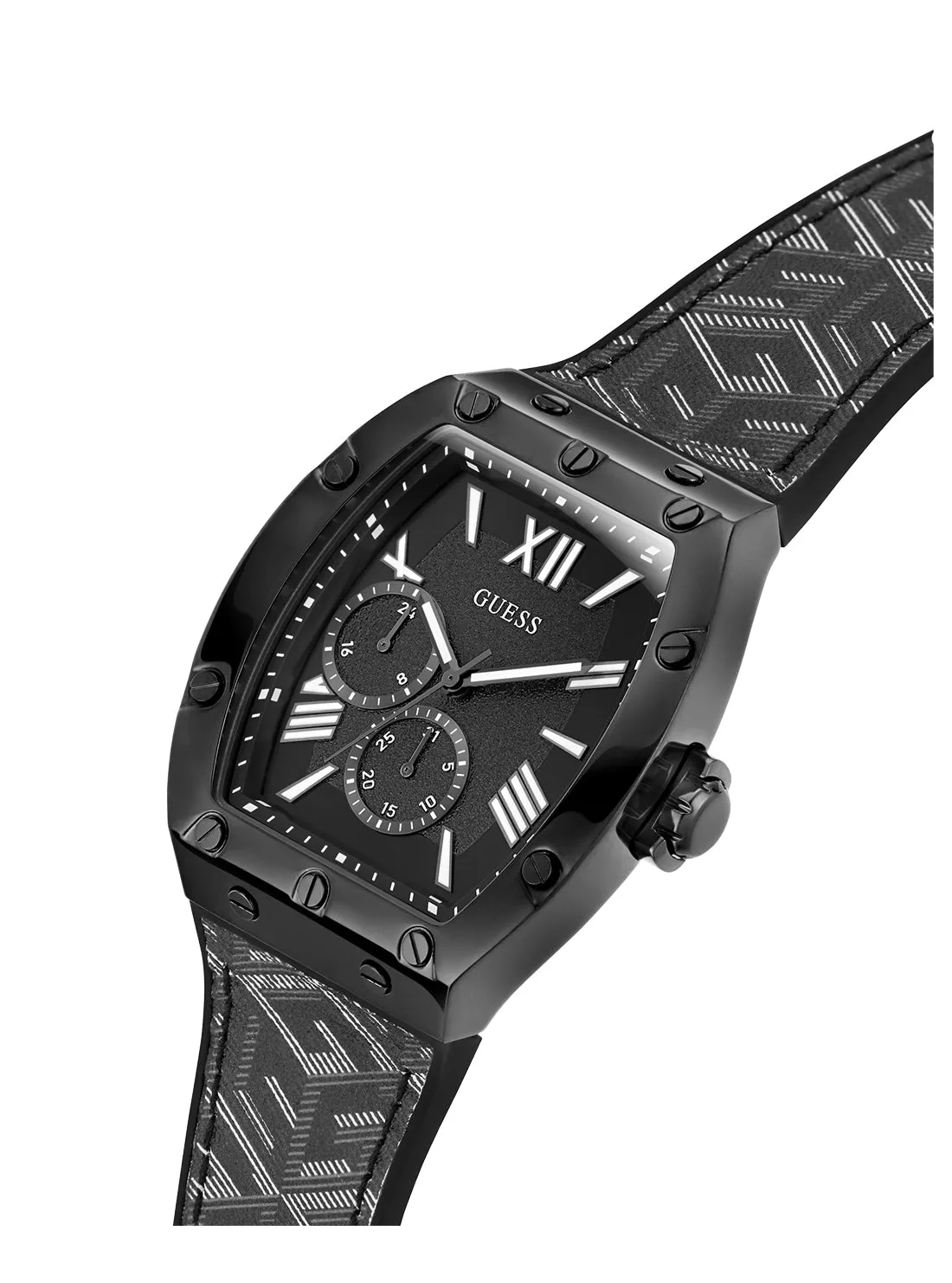 Black Logo Falcon Silicone Watch