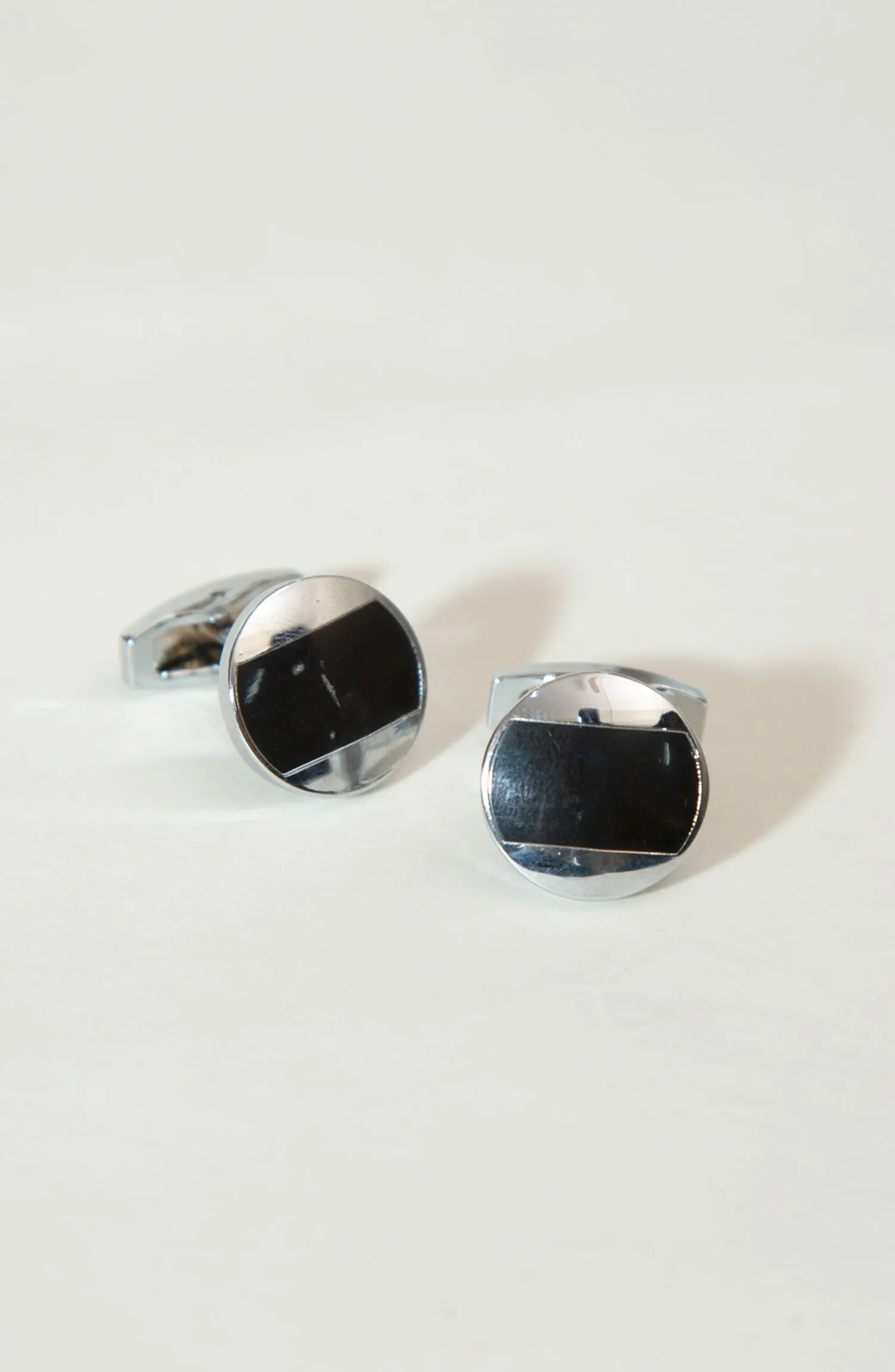 Black Silver Cufflinks