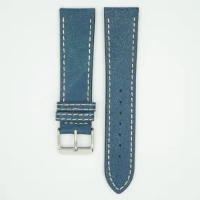 Bomber Blue Faded Leather Watch Band