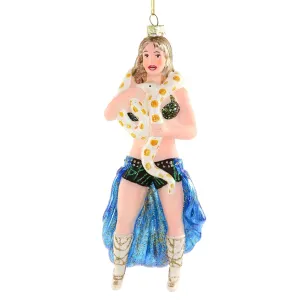 Britney Spears with Snake Ornament