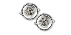 Bulldog Cufflinks Jewelry Sterling Silver Handmade Dog Cufflinks BD15-CL