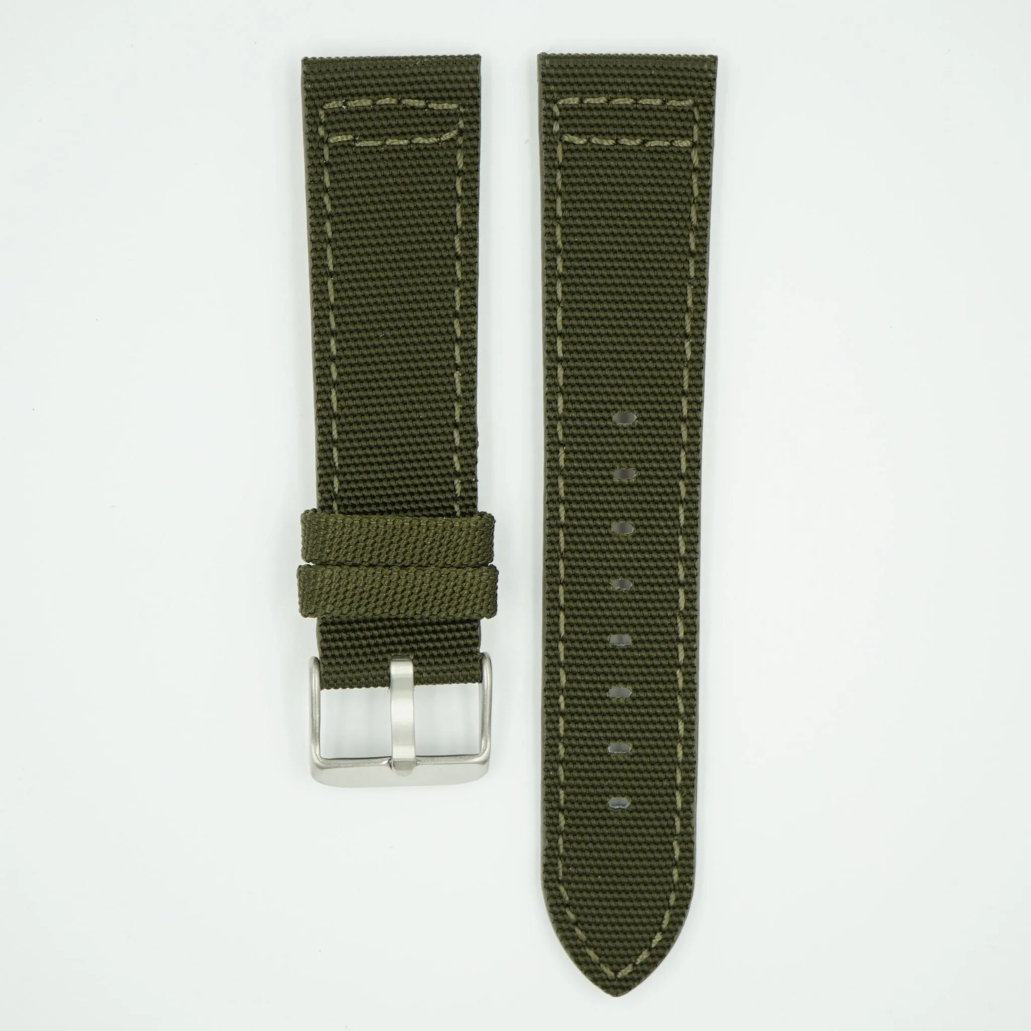 Canvas Watch Strap Forest Green