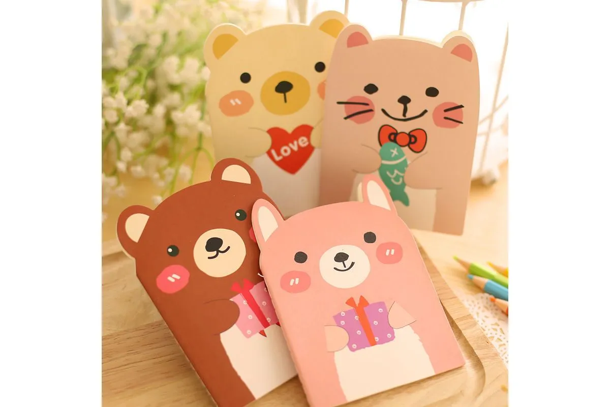 Cartoon Bear Design Notepad