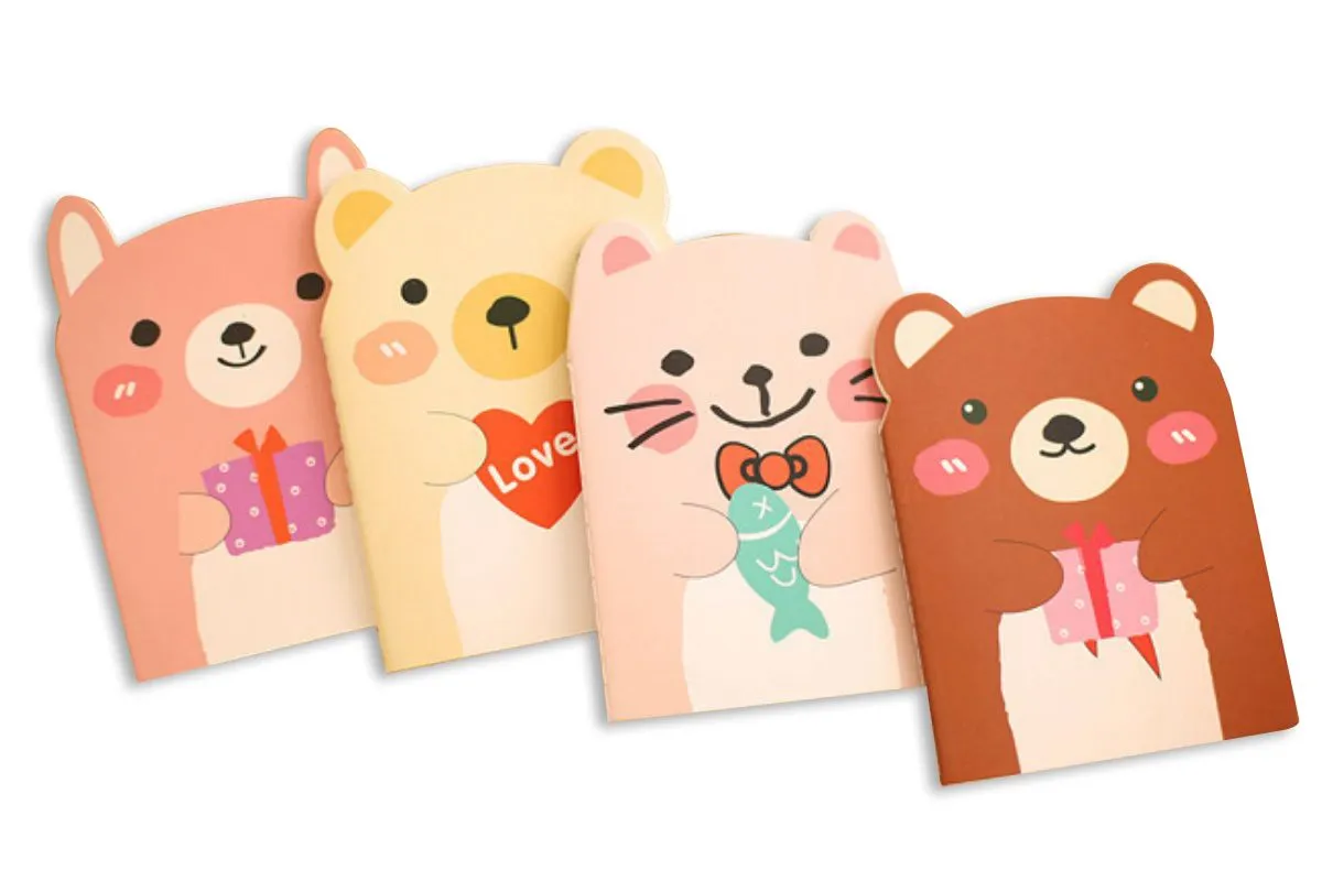 Cartoon Bear Design Notepad