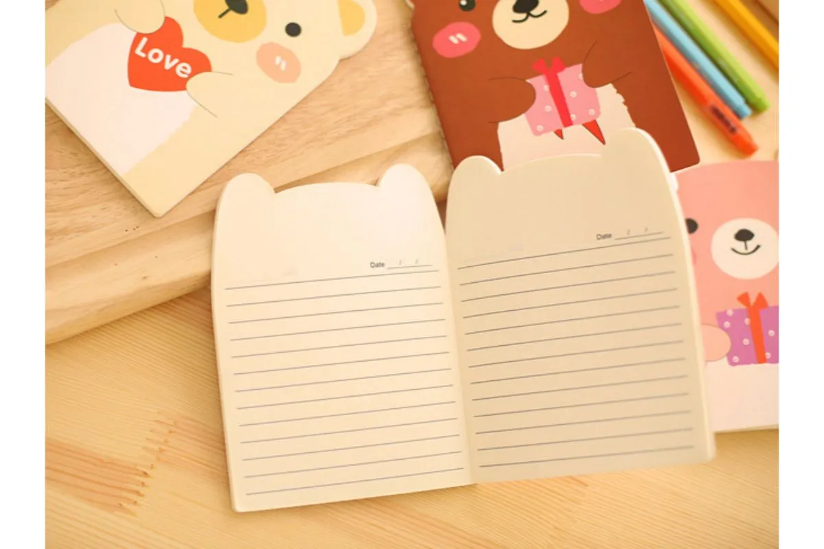 Cartoon Bear Design Notepad