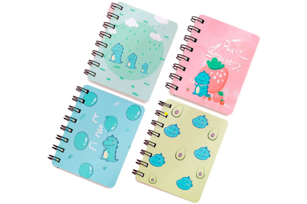 Cartoon Dinosaur Small Spring Notebook