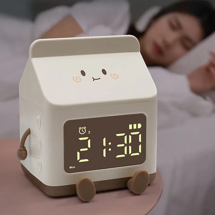 Cartoon Milk Carton Alarm Clock