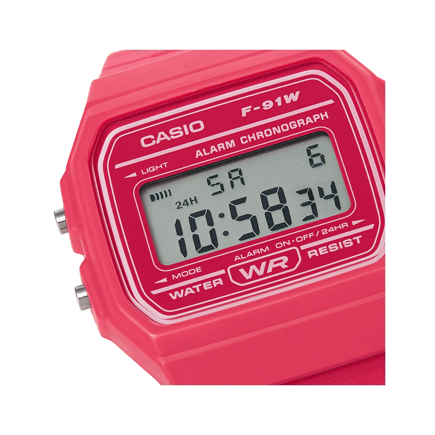 Casio Watch Classic Sports Digital Pink F-91WC-4ADF