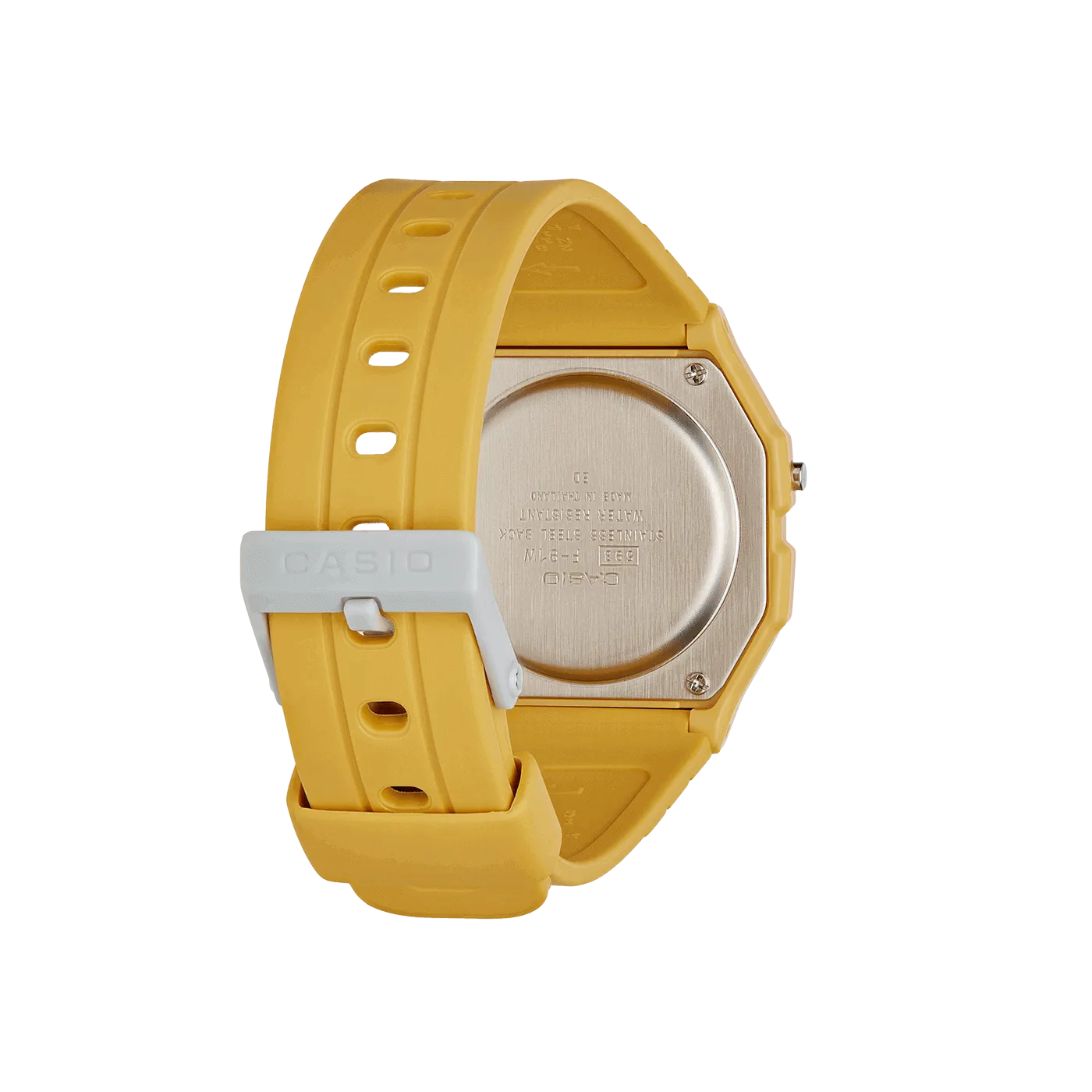 Casio Watch Classic Sports Digital Yellow F-91WC-9ADF