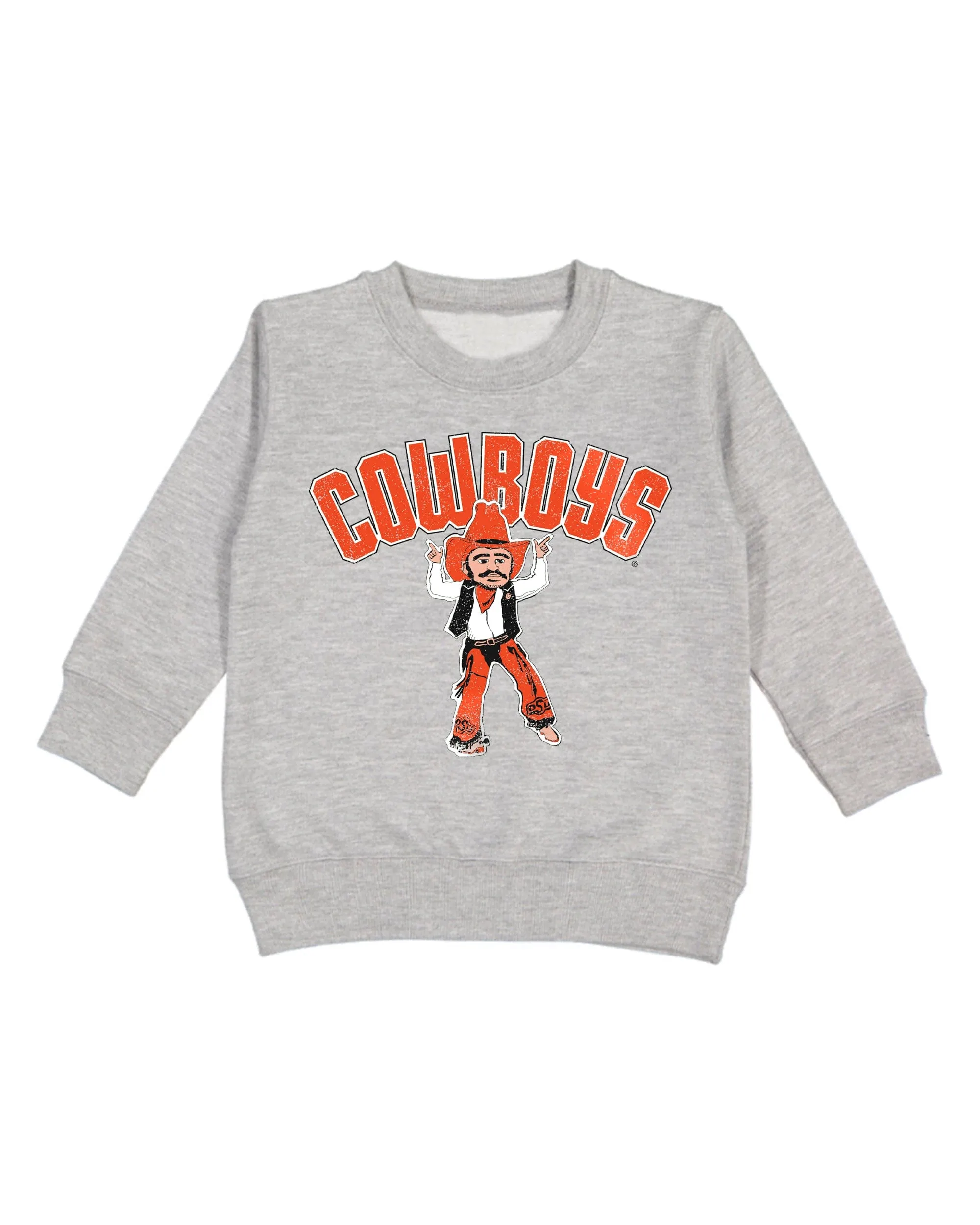 Children's OSU Cartoon Mascot Gray Sweatshirt