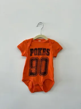 Children's OSU Cowboys Player Orange Onesie