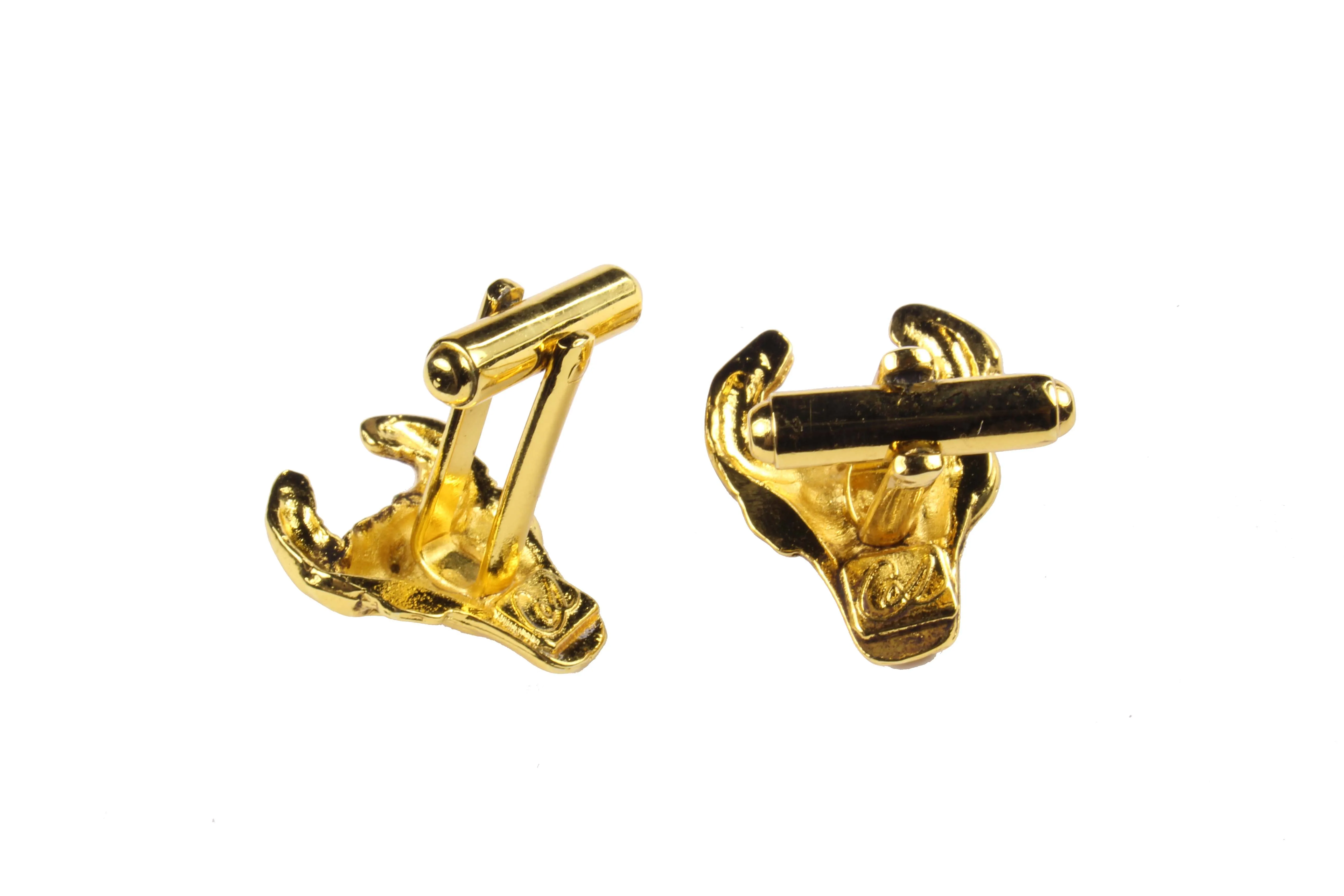 CHRISTIAN LACROIX bull head cufflinks