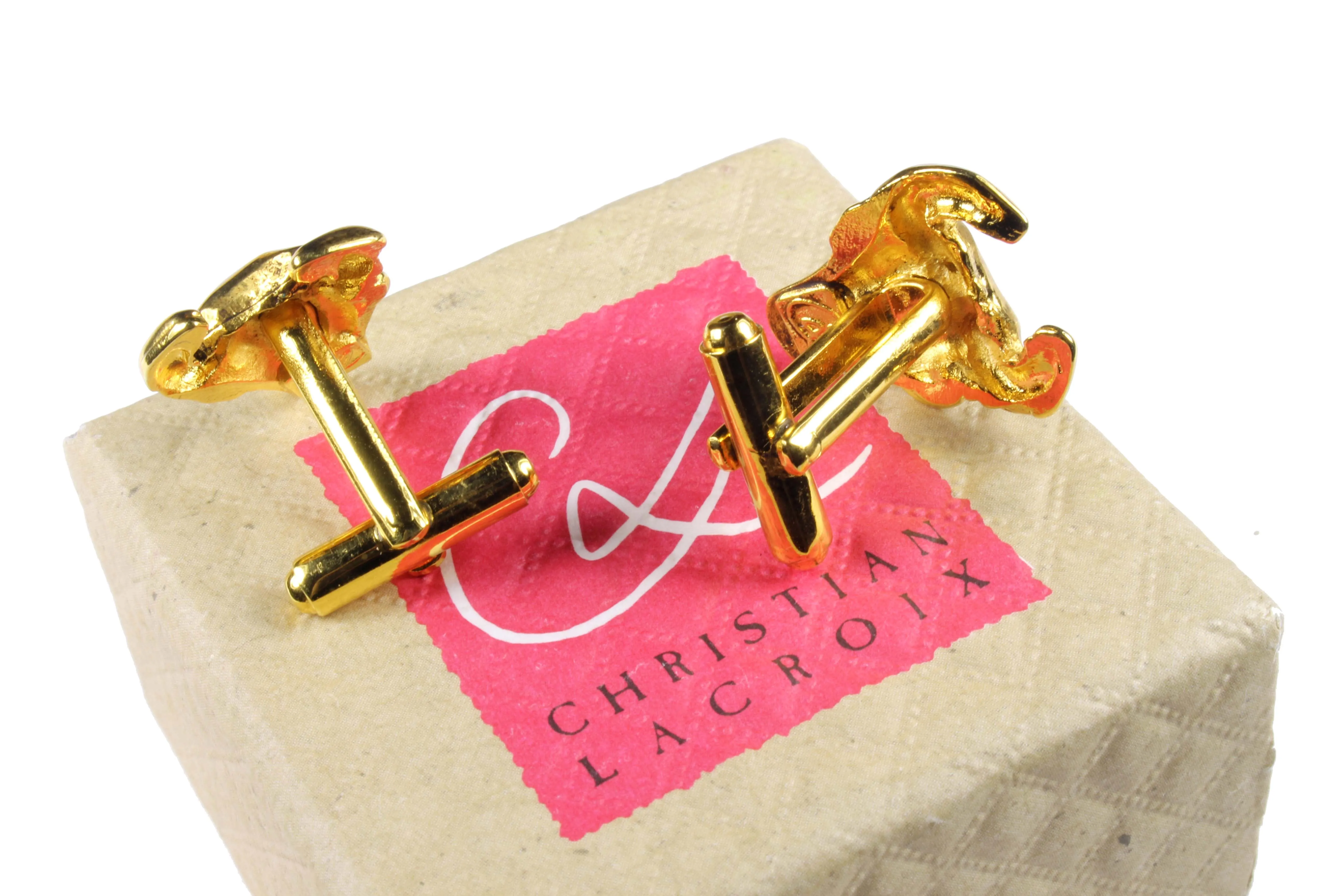 CHRISTIAN LACROIX bull head cufflinks