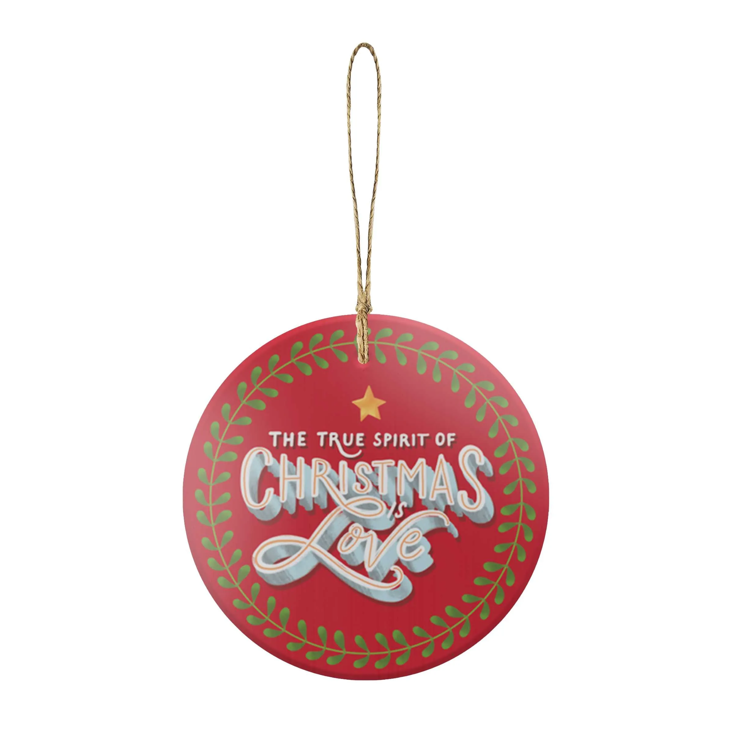 Christmas Words Ornaments