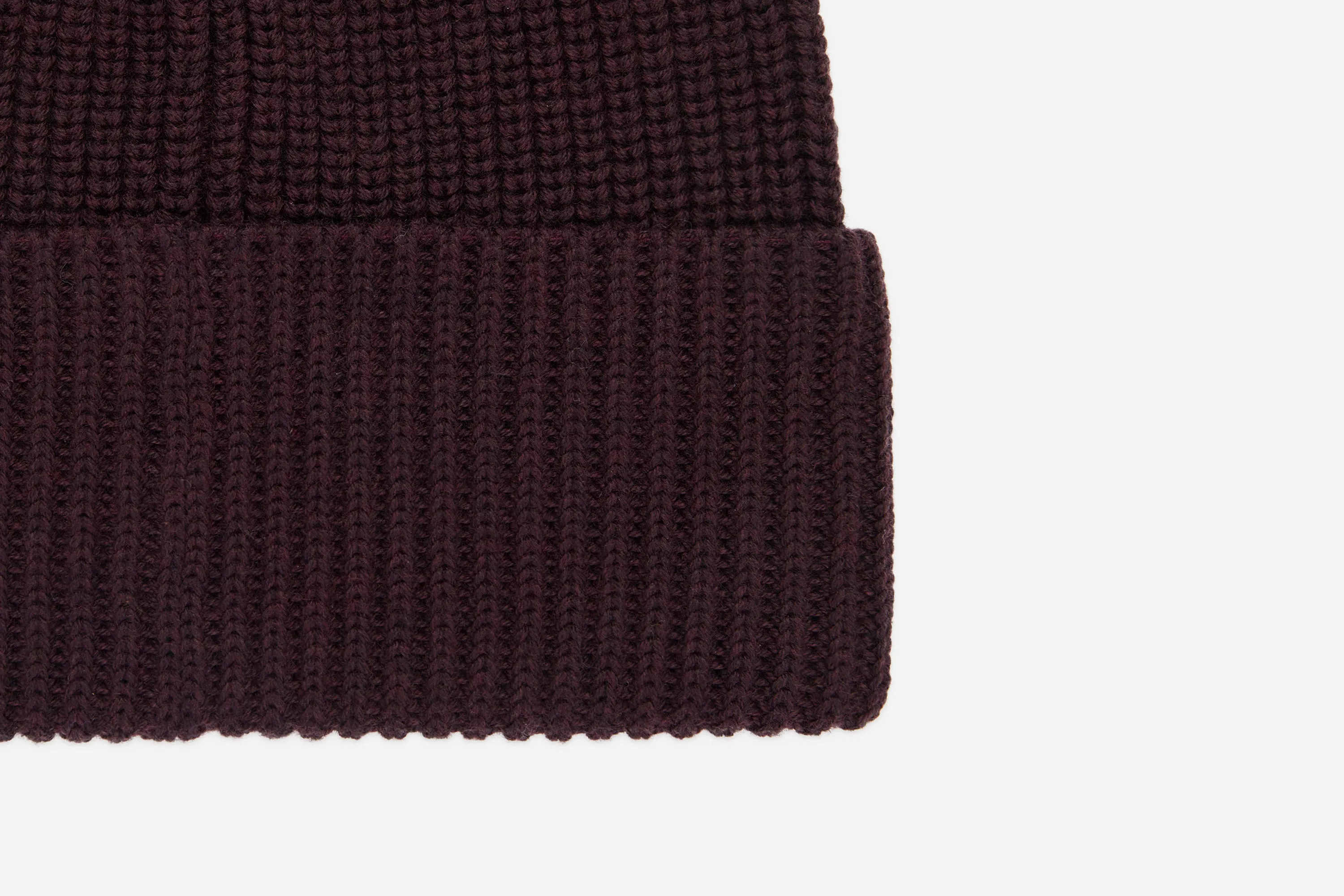 Cotton Watch Cap ~ Burgundy