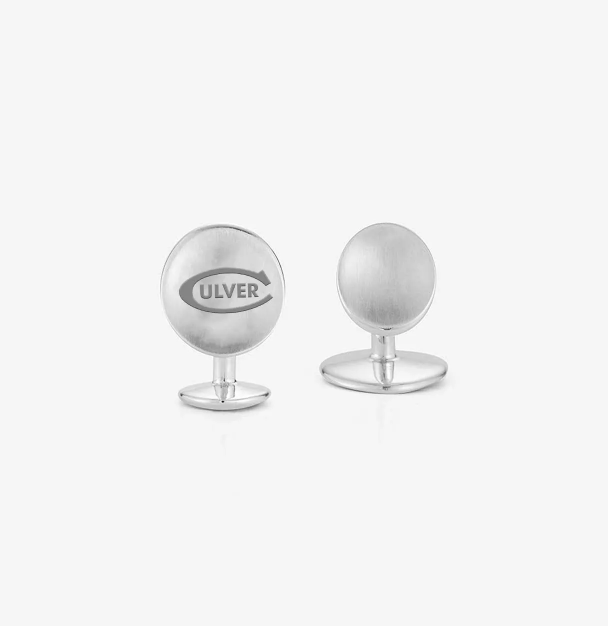 Culver Logo Organic Cufflinks - Sterling Silver