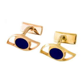 Eye Gold Cufflinks - Small