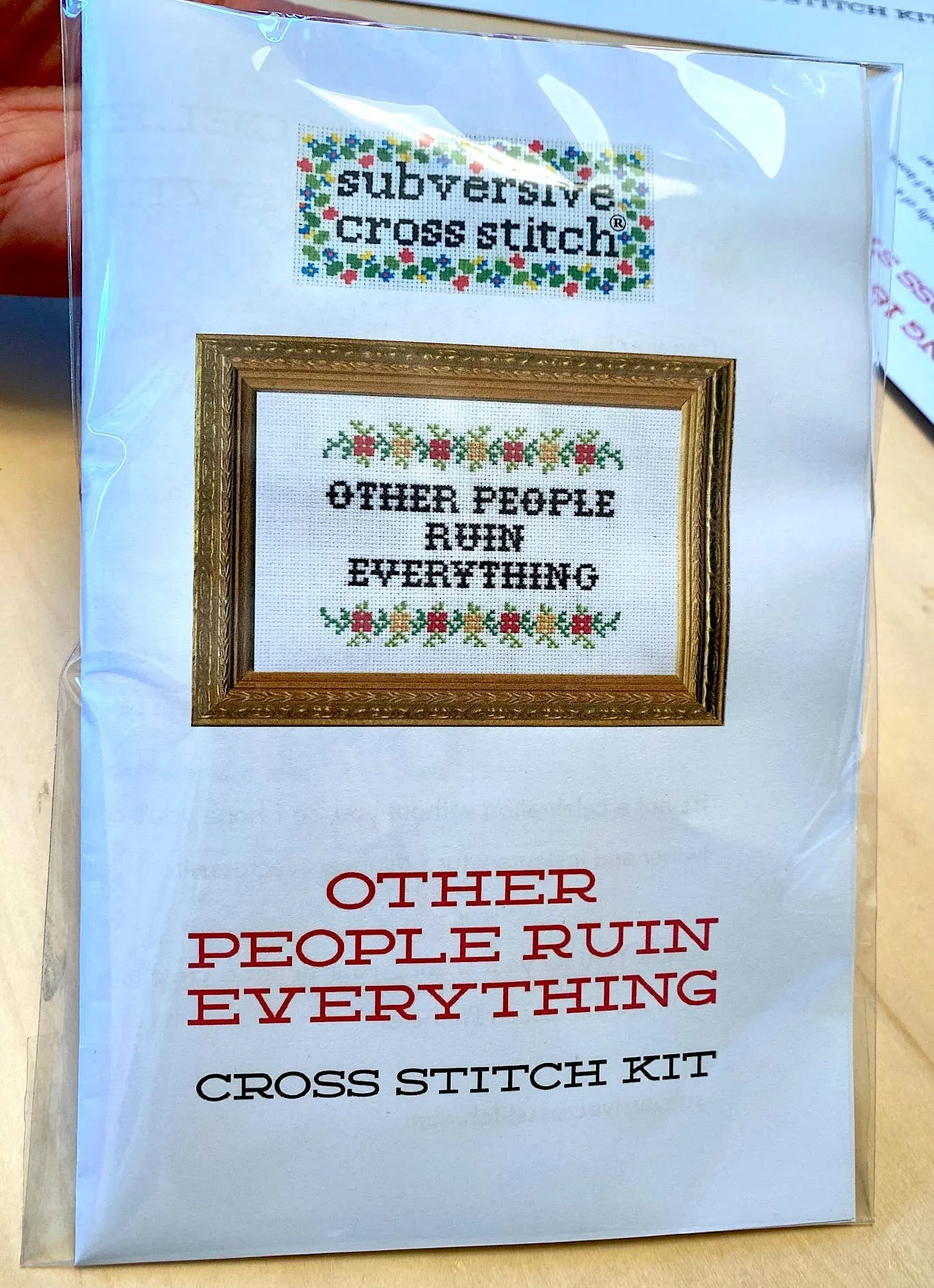 F*ck Ornaments: Deluxe Cross Stitch Kit