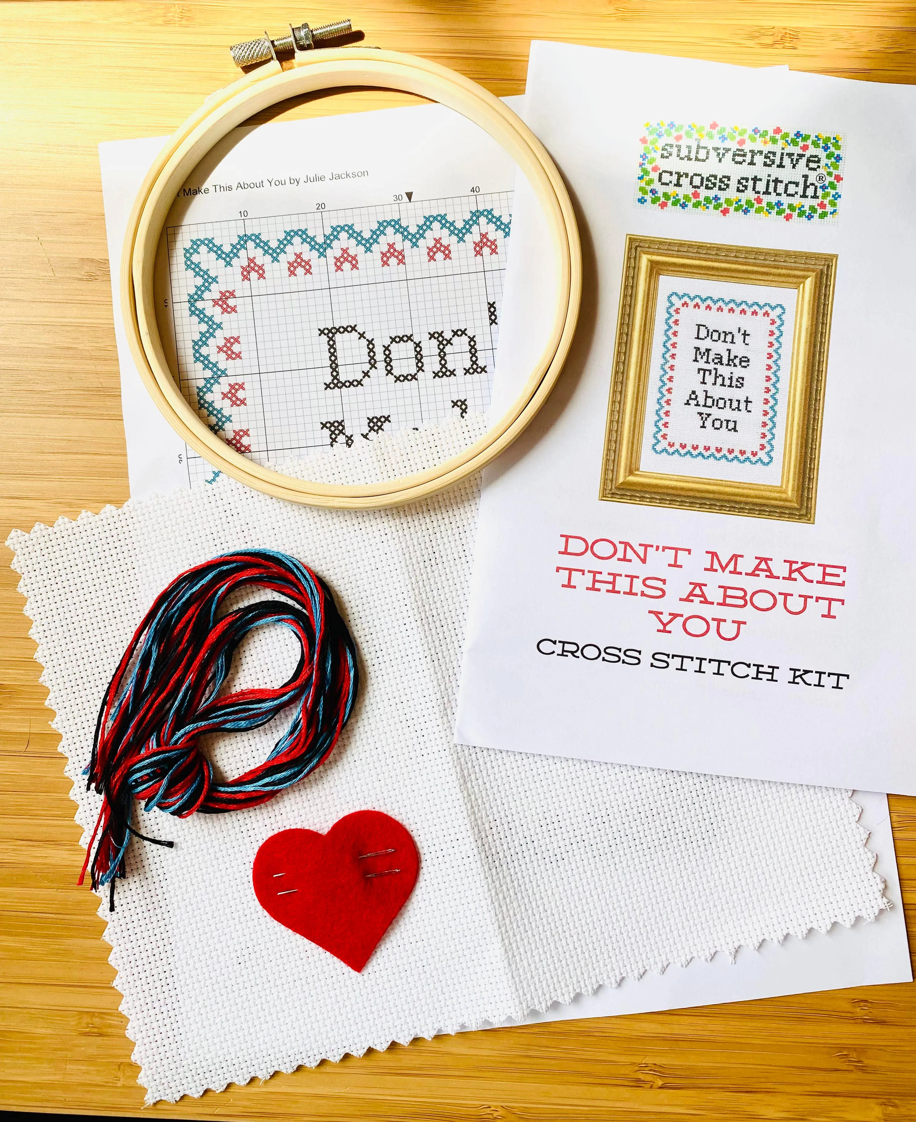 F*ck Ornaments: Deluxe Cross Stitch Kit