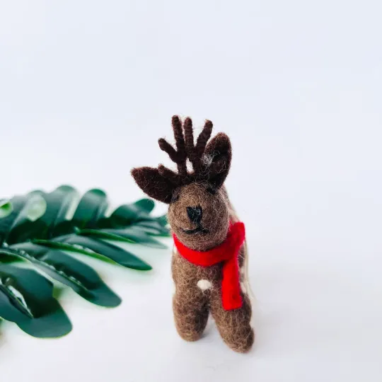 Felt Reindeer Ornaments