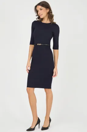 Fitted Dress with belt