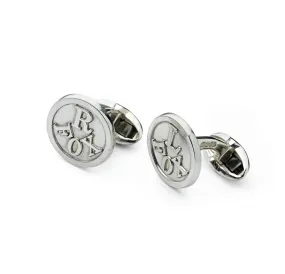 Fox L & R Sterling Silver Cufflinks