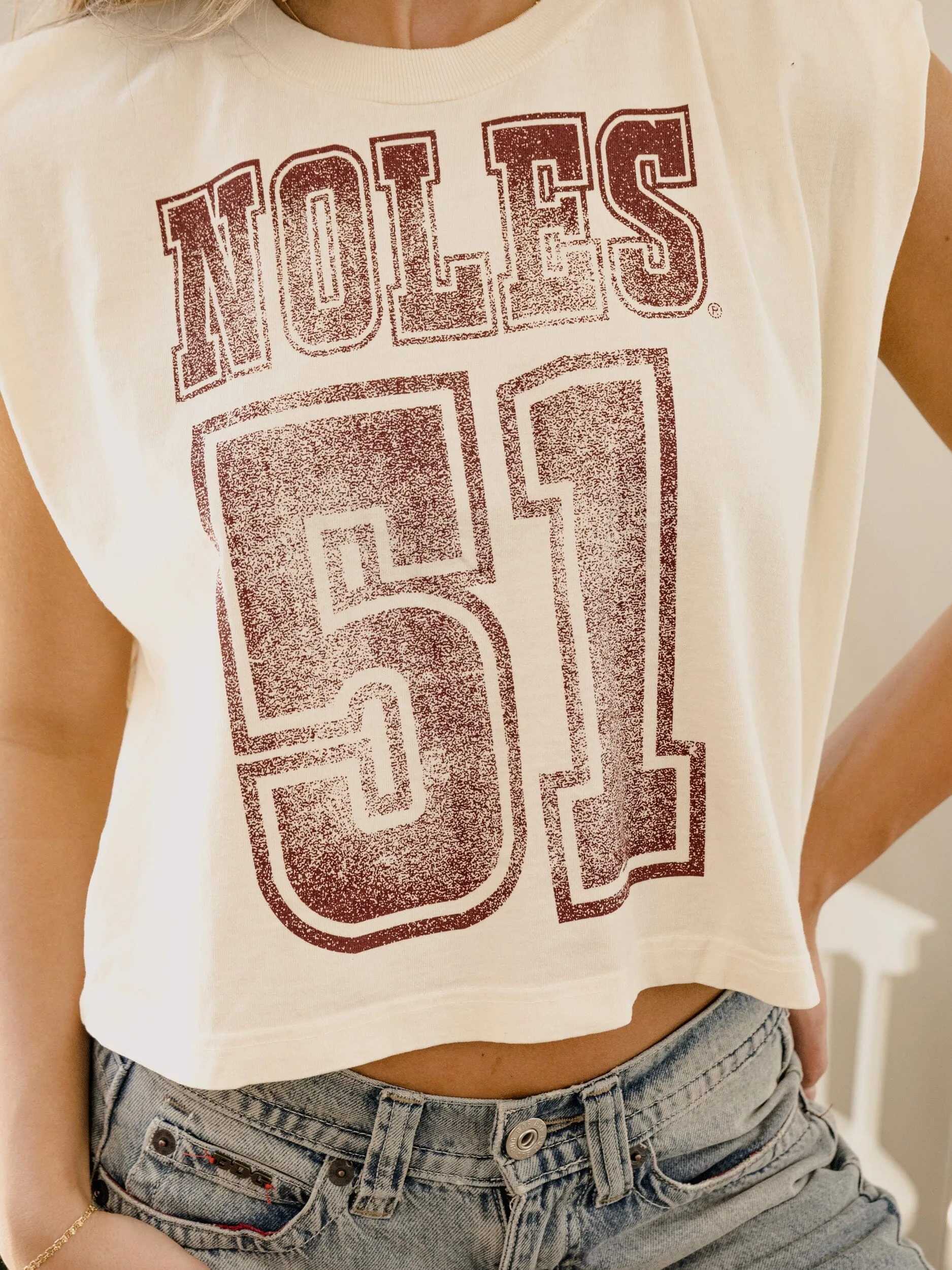 FSU Seminoles Player Off White Tank