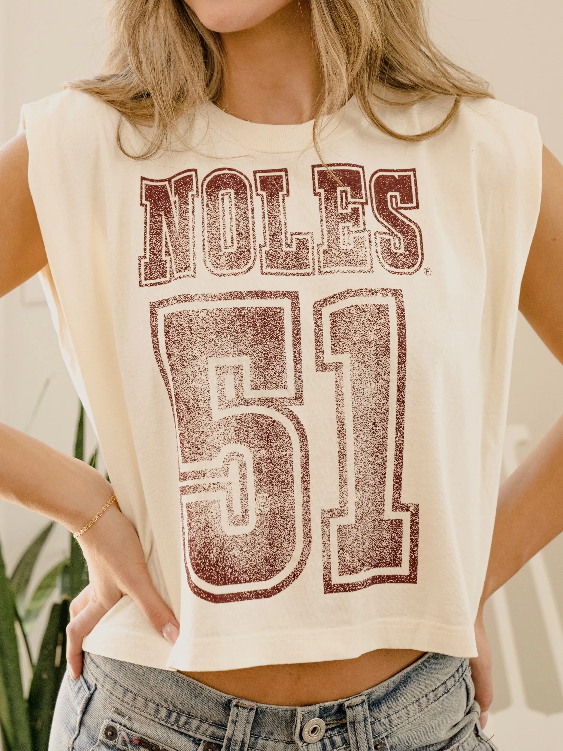 FSU Seminoles Player Off White Tank