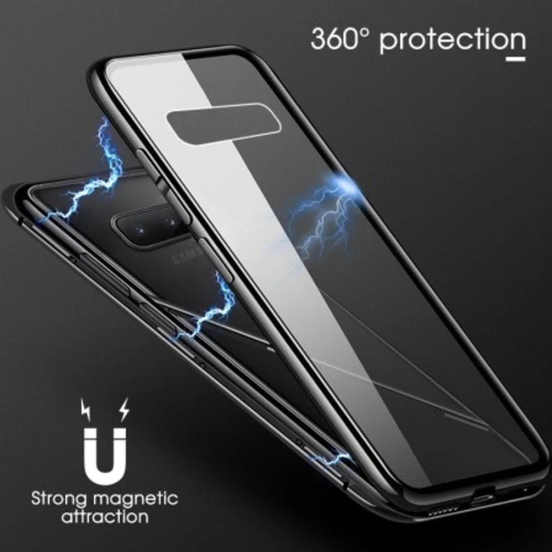 Galaxy S10e Electronic Auto-Fit Magnetic Glass Case