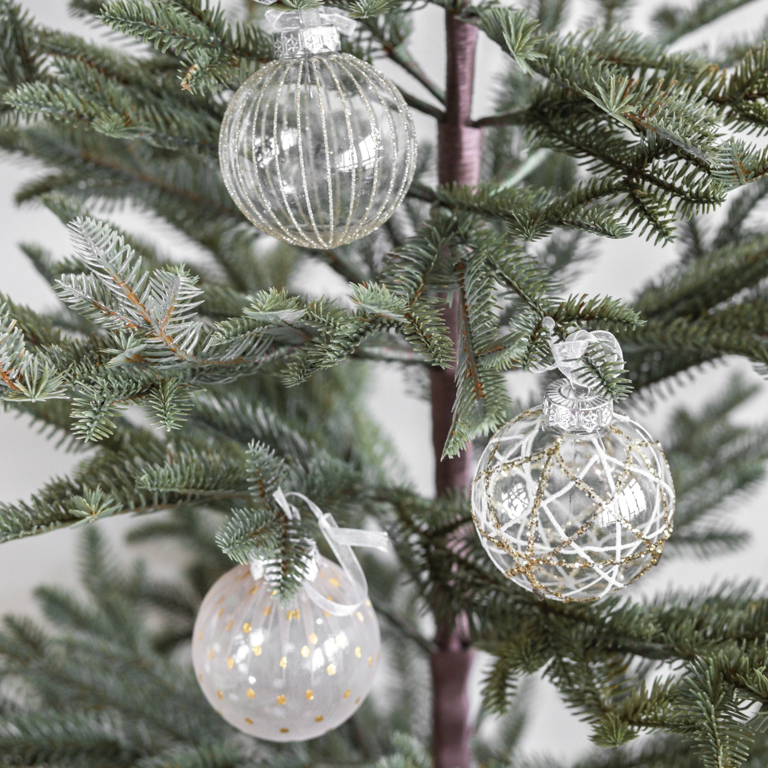 Glistening Bauble Ornaments-Set of 6