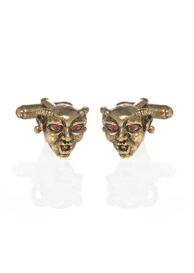 Goldtone Gargoyle Cufflinks