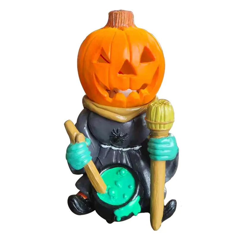 Halloween gift pumpkin knight garden ornaments