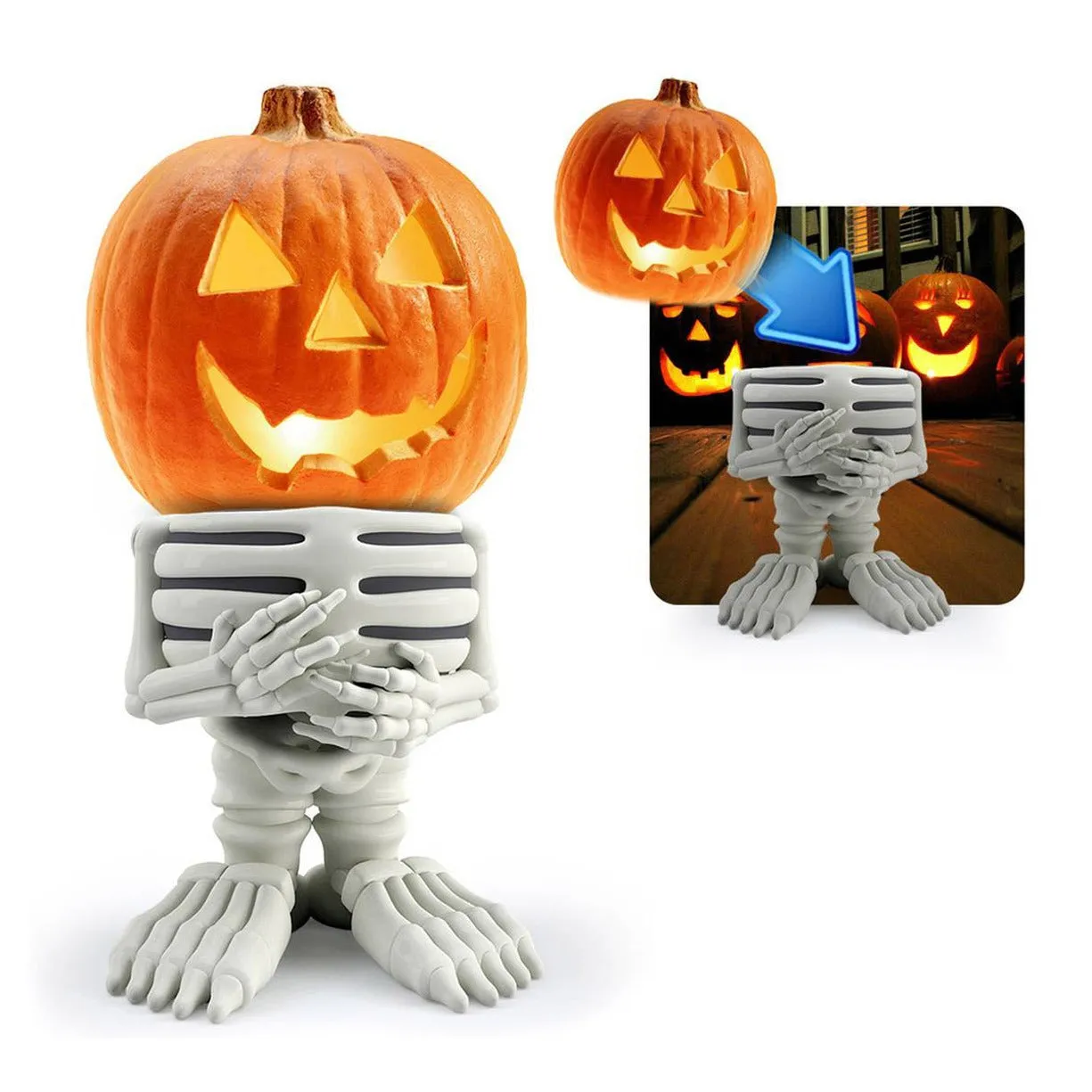 Halloween gift pumpkin knight garden ornaments