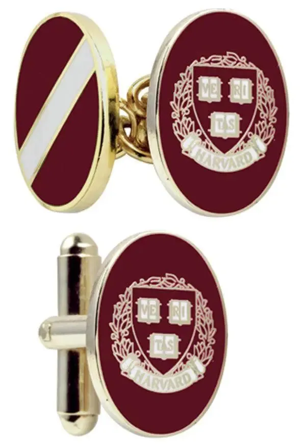 Harvard Enamel Cufflinks