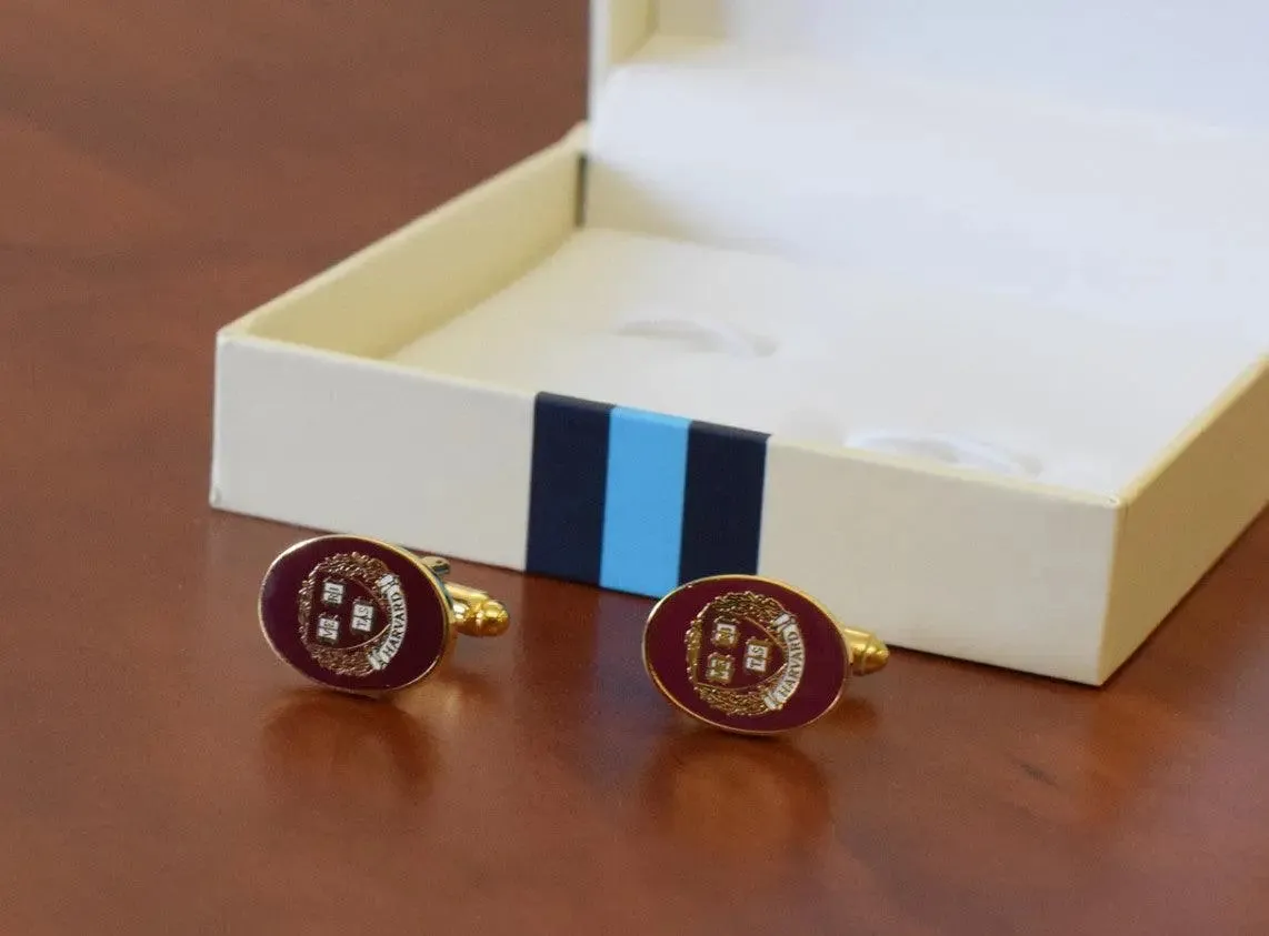 Harvard Enamel Cufflinks