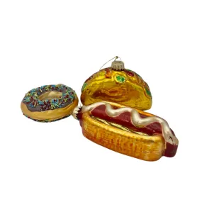 Holiday Ornaments, Assorted food-shaped, Each