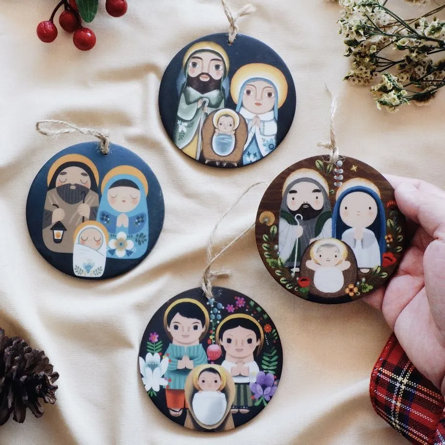 Holy Family Ornaments